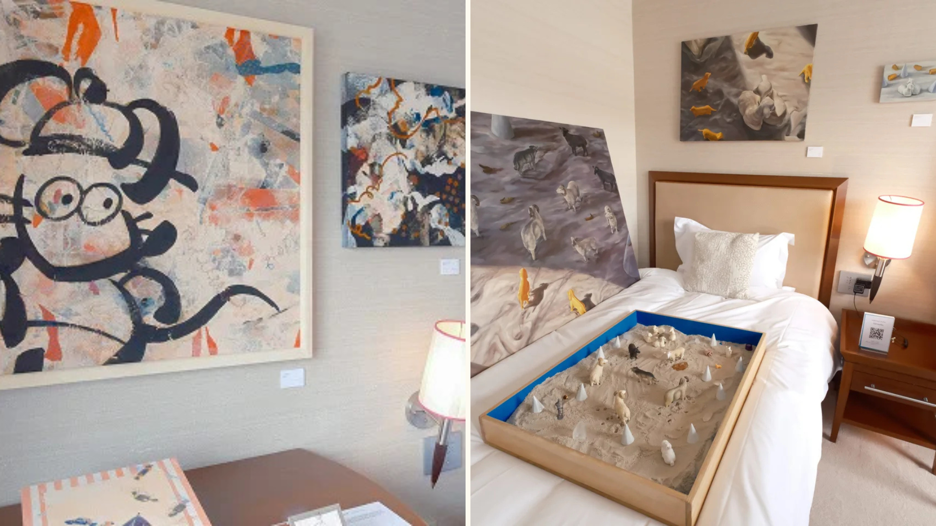 客室がアート空間に!KOBE ART MARCHE開催