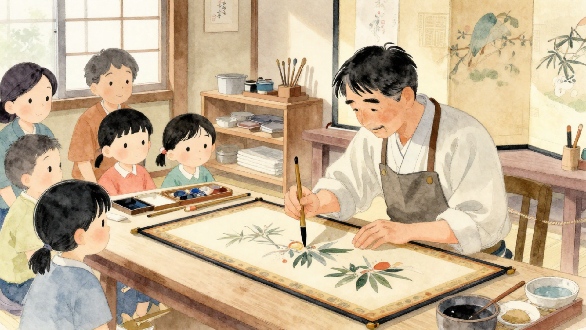 井原市立平櫛田中美術館 公開修復