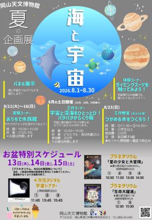 夏の企画展「海と宇宙」