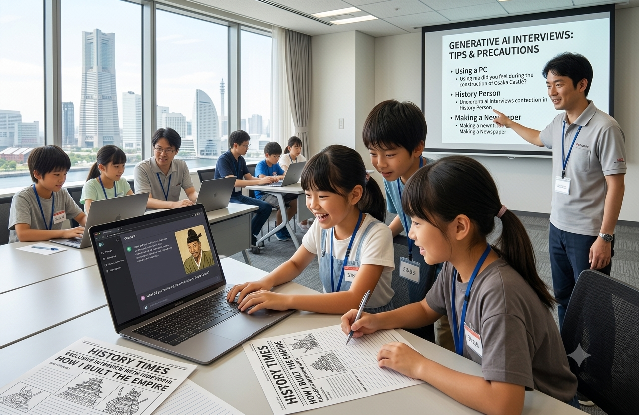 AIを学ぼう!「生成AIで歴史上の人物にインタビュー」