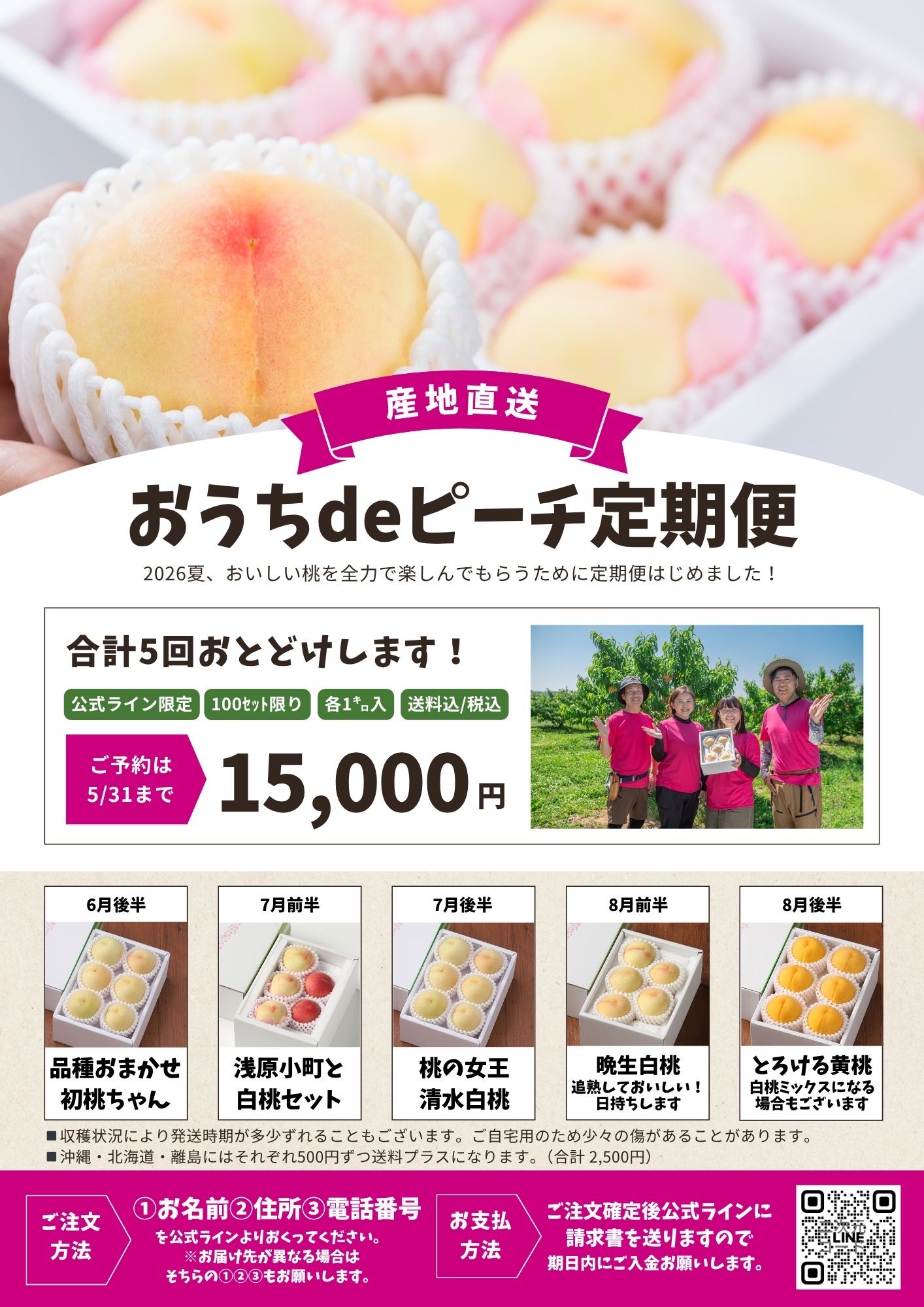 桃好き必見!農家直送・白桃2026予約受付中