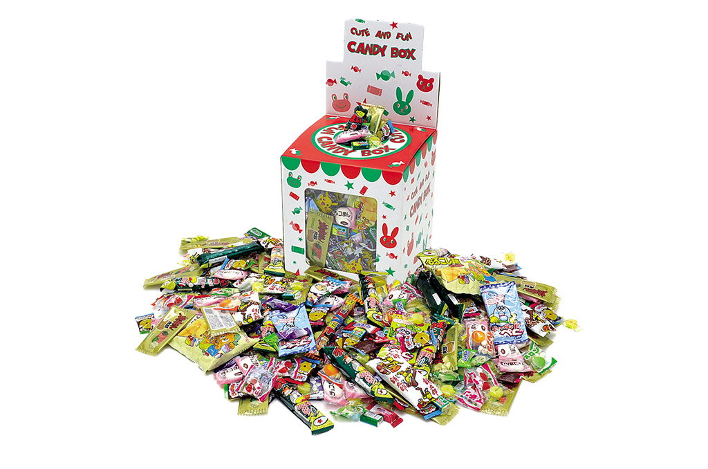 駄菓子つかみ取り